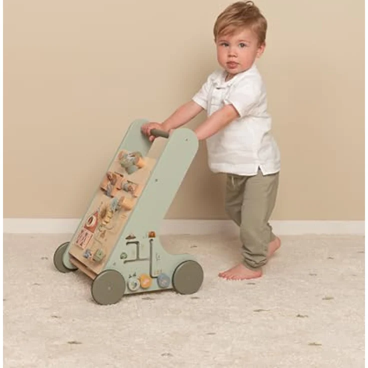 Little Dutch 7132 FSC Holz Activity Laufwagen - Little Farm grün – Bild 5