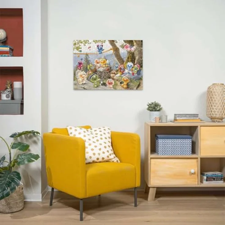 Ravensburger Puzzle 12000534 - Auf zum Picknick - 1000 Teile, für Erwachsene und Kinder ab 14 Jahren, handgefertigte Stanzmesser, reflexfreies Puzzlebild, knickstabile Teile, recycelte Pappe – Bild 4