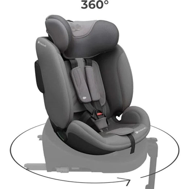 KinderKraft I-FIX ENDURA SAFE, Kindersitz für Kinder, grau – Bild 3