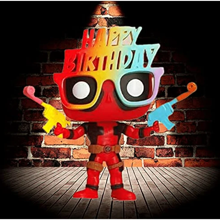 POP Deadpool 30th Birthday Glasses Deadpool Vinyl Figur 783, Unisex Sammelfigur aus langlebigem Material – Bild 2
