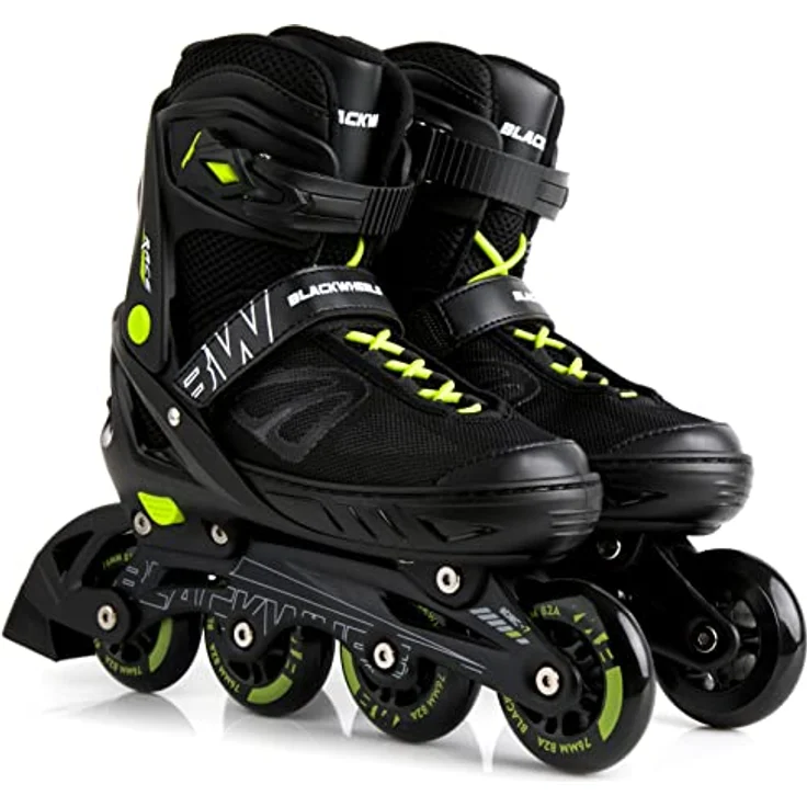 Blackwheels Sonic Inline Skates, Roller Skates für Jugendliche und Erwachsene, 76 cm Räder, Grün – Bild 2