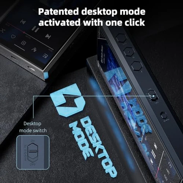 FiiO M23 Hi-Res MP3-Musik-Player Android 10 Snapdragon 660 mit AK4191EQ + AK4499EX, 5,5 Zoll, verlustfreies DSD/MQA, 5G WiFi/Apple Music/Tidal/Amazon Music 4,4 mm, 3,5 mm/4,4 mm (Dunkelblau – Bild 4