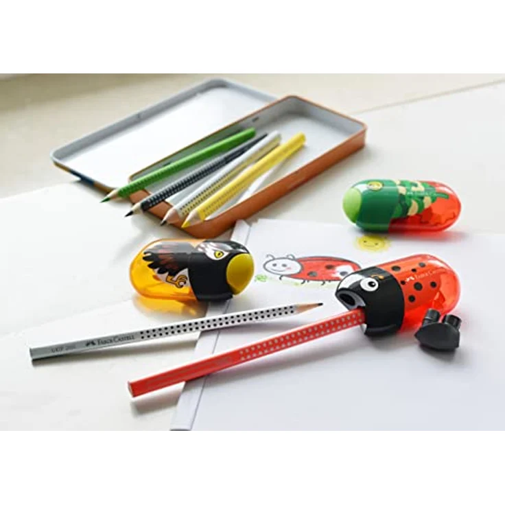 FABER-CASTELL Doppelspitzdose Fisch inkl. Radierer – Bild 4