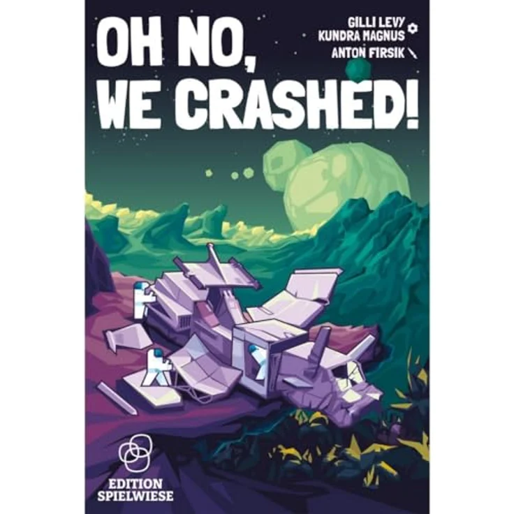 Edition Spielwiese Oh no, we crashed, kooperatives Weltraum Spiel für 1–5 Spieler ab 6 Jahren, 10 einzigartige Planeten – Bild 2