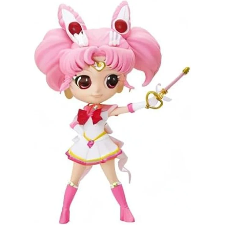 Banpresto Sailor Moon Q Posket Super Sailor Chibi Moon Kaleidoscope, ca. 14 cm große Sammelfigur aus "Sailor Moon Eternal The Movie", in Geschenkbox – Bild 8