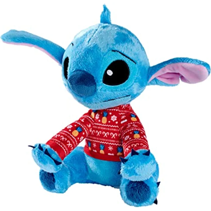 Simba Disney Lilo und Stitch, Stitch, Xmas, 25cm Plüschtier, Weihnachts Edition, für Kinder ab den ersten Lebensmonaten geeignet – Bild 1