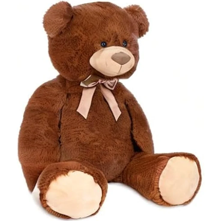 Teddybär mit Schleife 100 cm groß Stofftier Plüschtier Kuscheltier – Bild 10
