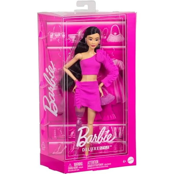 Barbie Anziehpuppe Barbie Deluxe Style - Rose, Glamouröse Kollektion mit hochwertigen Accessoires und auffälligen Stoffen – Bild 6