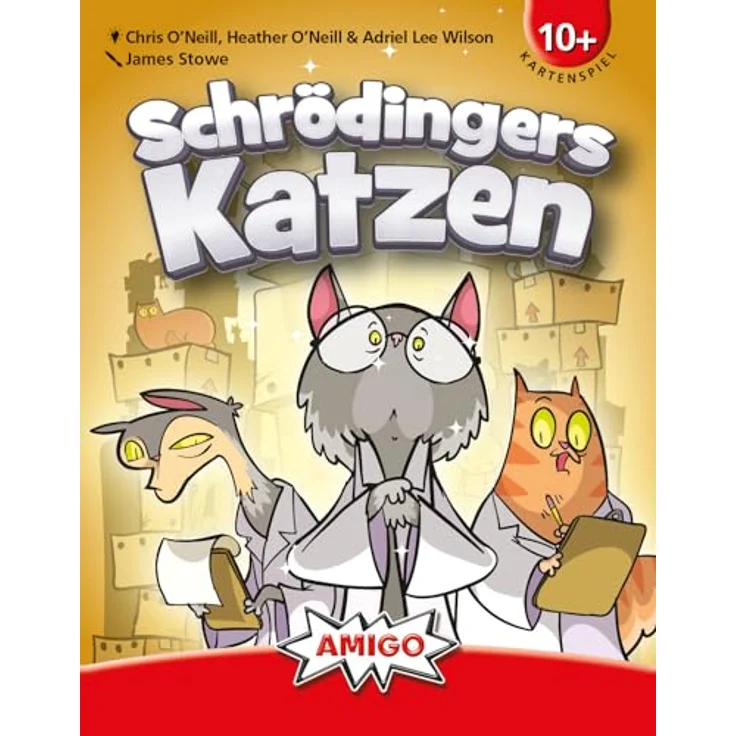 AMIGO 02352 Schrödingers Katzen, Kartenspiel mit originellem Thema und Physikatzen-Sonderkarten – Bild 2