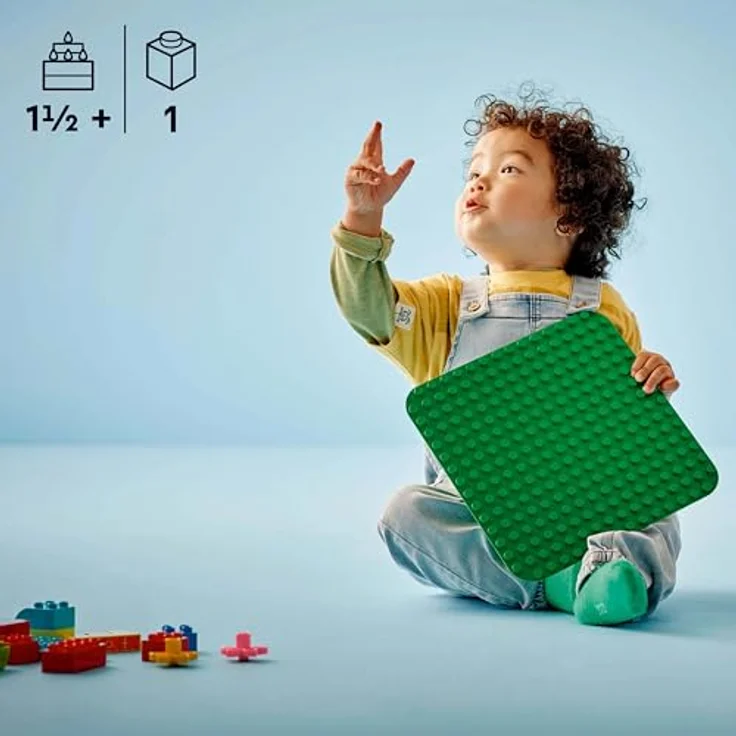 LEGO DUPLO Classic 10460 Bauplatte, grün, 38 cm x 38 cm, kreatives Bauspielzeug für Vorschulkinder ab 18 Monaten – Bild 6