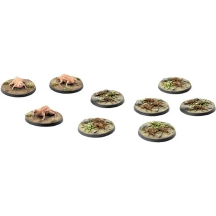 Modiphius Fallout: Wasteland Warfare - Wasteland Vermin, 9 Premium Resin Miniaturen mit Radroaches und Mole Rats, unbemalt, 32mm Maßstab
