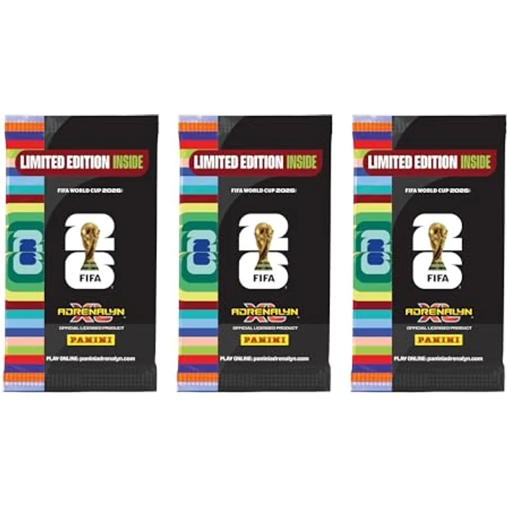 Panini FIFA World Cup 2026 Adrenalyn XL Trading Cards Pocket Tin, Metallbox mit 5 Packs und 4 limitierten Sammelkarten – Bild 13