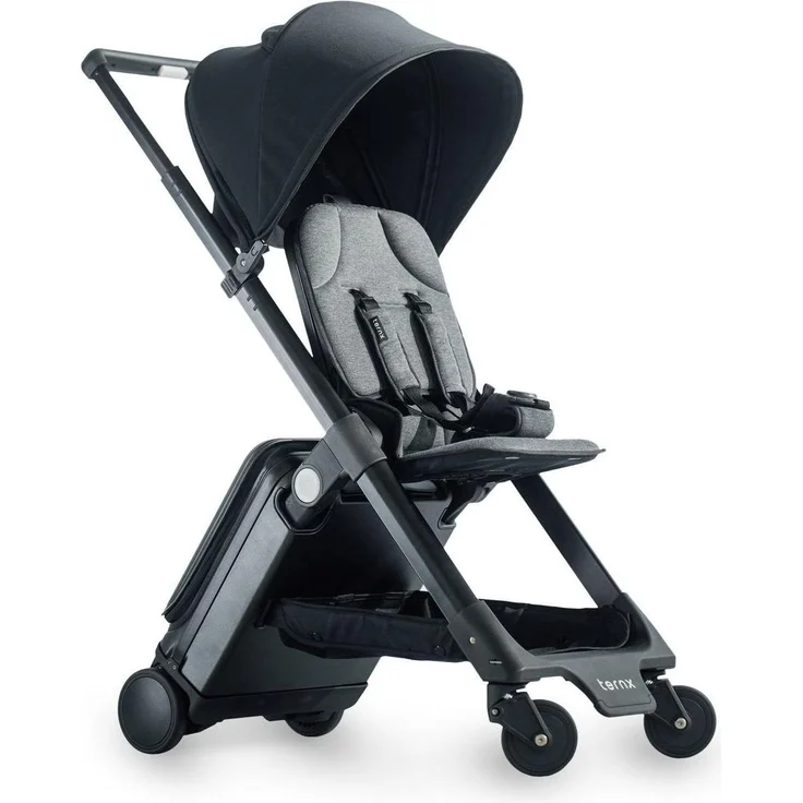 TernX Carry On, Reisekinderwagen mit 5-Punkt-Gurtsystem, faltbar, UPF 50+ Sonnendach, 18 L Gepäckvolumen