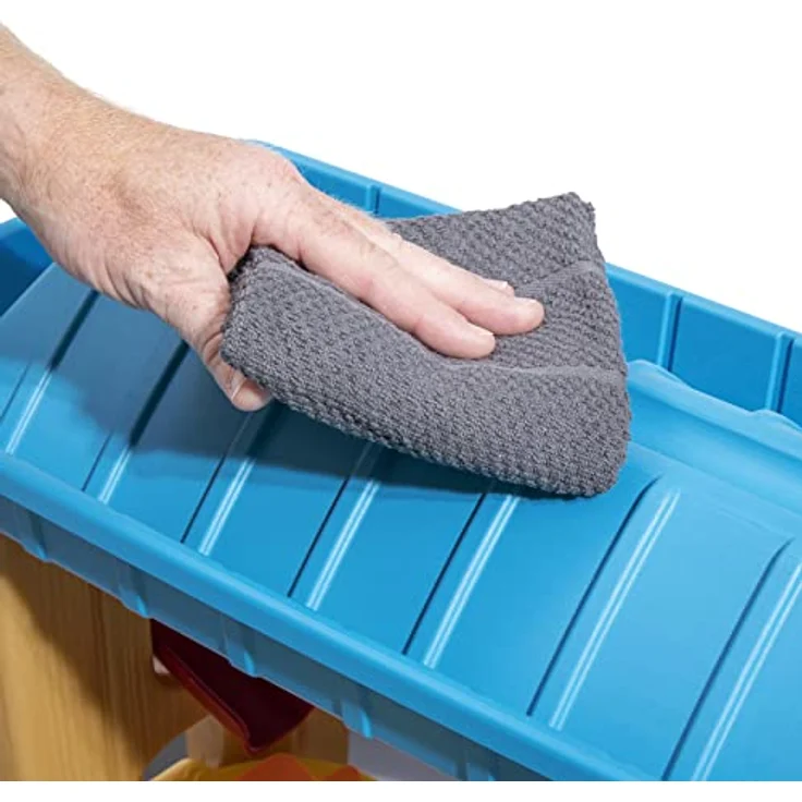 Step2 Rain Showers Splash Tub Wasserspieltisch | Großer Wassertisch mit 13-teiligem Zubehörset | Garten Wasser Spieltisch für Kinder in Grau & Braun. – Bild 5