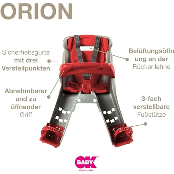 OKBABY Orion 15 kg Frontmontage 2 2 kg Fußstütze Sitzgurt – Bild 5