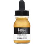 Liquitex Professional Acrylfarben Ink, 30 ml, hochpigmentierte Airbrushfarbe in irisierendem hellem Gold, wasserfest und vielseitig einsetzbar