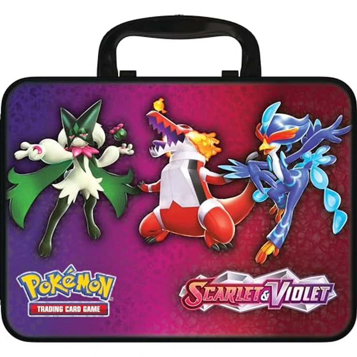 Pokémon-Sammelkartenspiel: Sammelkoffer (Herbst 2023): Maskagato, Skelokrok und Bailonda (3 holografische Promokarten und 6 Boosterpacks) – Bild 4