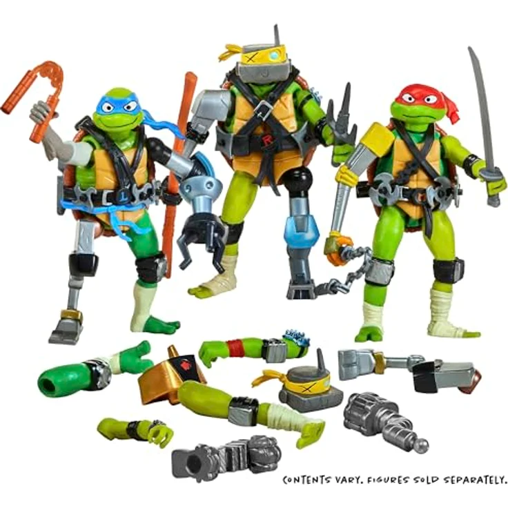 Playmates Tales of the Teenage Mutant Ninja Turtles Mix 'n Match Actionfigur Mech Suit, 12 cm, individuelle sammelbare Figur mit austauschbaren Armen und Waffen – Bild 7
