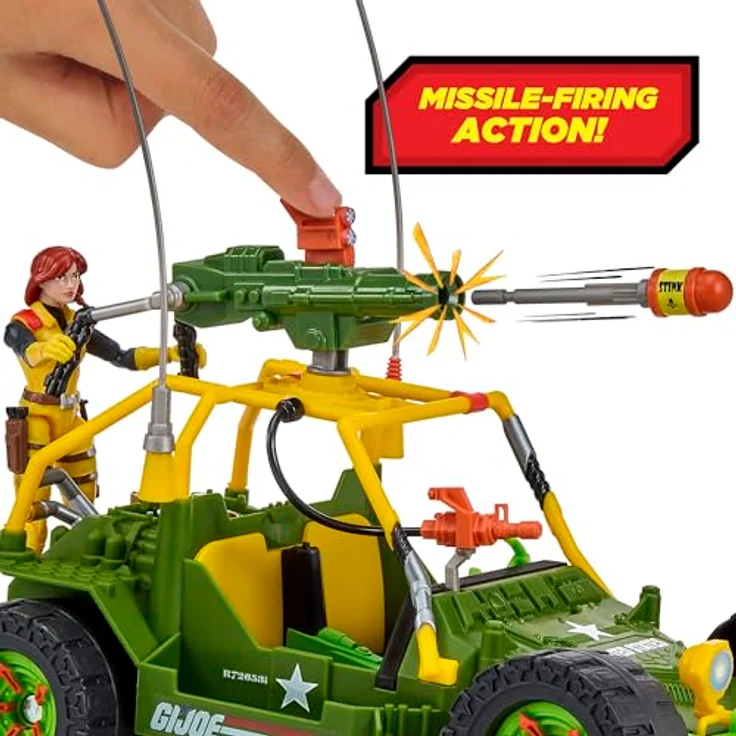 Playmates Teenage Mutant Ninja Turtles X G.I. Joe A.W.E. Shell-Striker Fahrzeug mit Figur, bedruckte Box – Bild 4