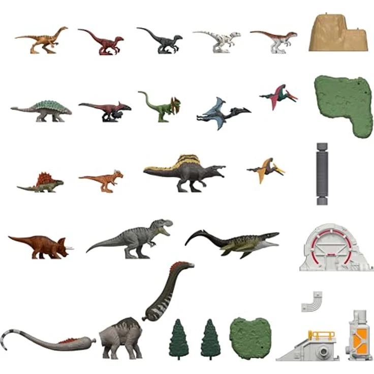 Jurassic World Wild Roar Adventskalender, Spielzeugfigur 30cm, mehrfarbig für Kinder ab 4 Jahren – Bild 5
