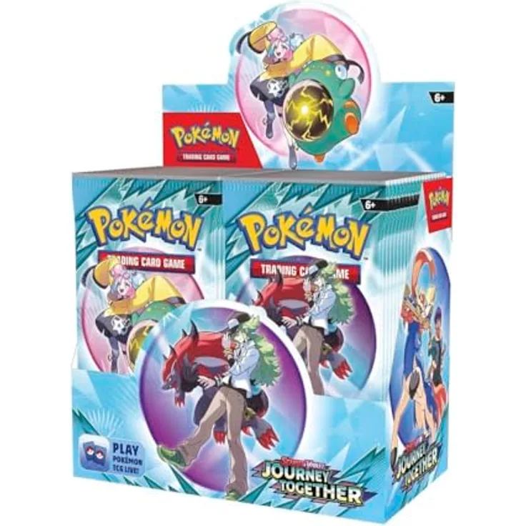 Asmodee Pokémon TCG: Scarlet & Violet - Journey Together Booster Box, 36 Booster-Packs mit dynamischen Duos und strategischen Karten