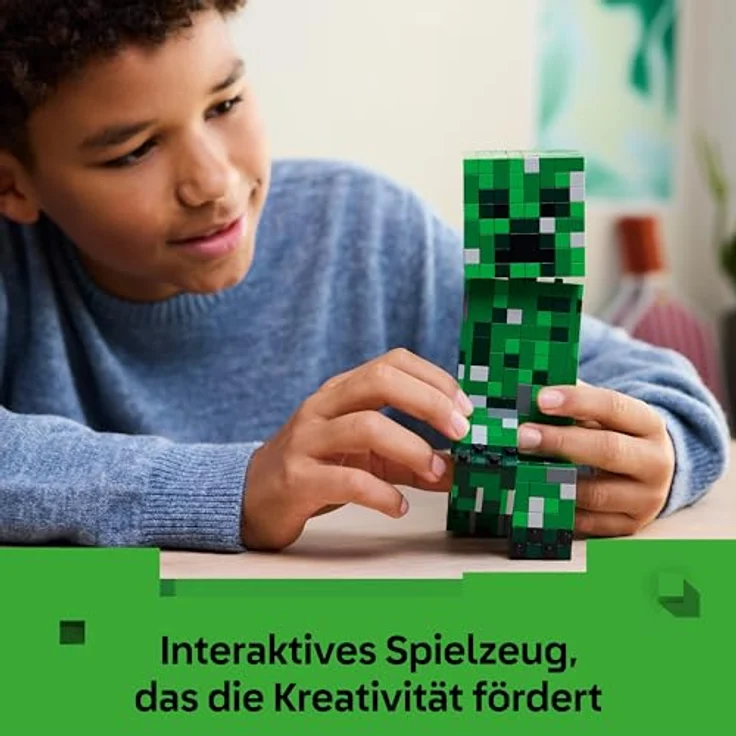 LEGO Minecraft 21276 Der Creeper™ Bausatz, 21 cm große bewegliche Actionfigur mit 665 Teilen und verstecktem TNT-Block – Bild 7