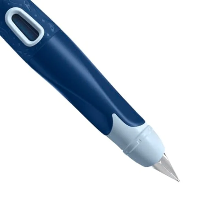 STABILO EASYbirdy Füllhalter, ergonomischer Schulfüller mit 3D-Struktur, A blau, königsblau löschbar – Bild 2