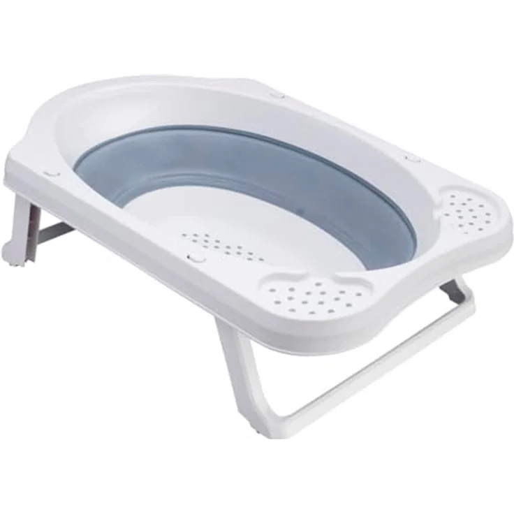 keeeper Faltbare Babywanne Maja, 33 l, 48 x 82 x 23,5 cm, Blau (Cloudy Blue) – Bild 1