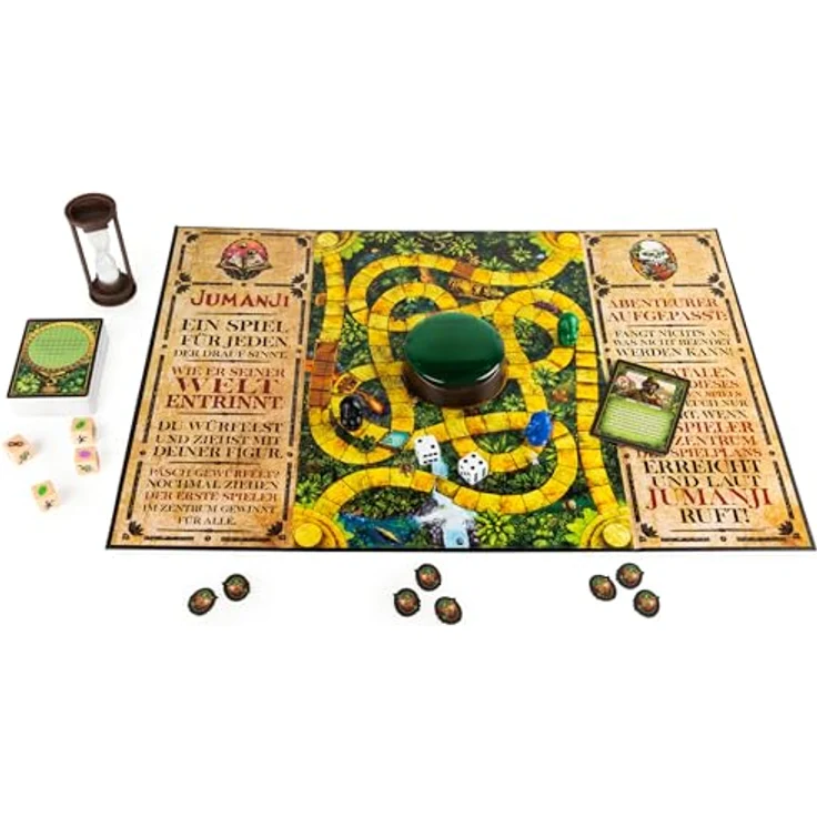 Spin Master Jumanji - deutsche Neuauflage Brettspiel, das actiongeladene Familienspiel für 2–4 mutige Abenteurer ab 8 Jahren – Bild 8