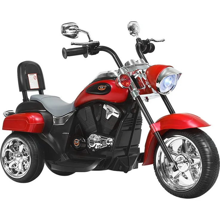 KOMFOTTEU Elektro-Kindermotorrad Kindermotorrad, mit Vor-und Rückwärtsschalter, blau