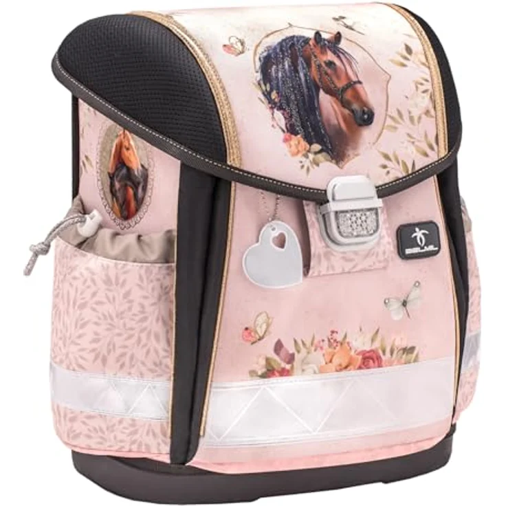 Belmil Classy Schulranzen Set 4-teilig (403-13/AG/S), ergonomisch mit Brustgurt, wasserdicht, 19 L, Horse Chestnut 2025 – Bild 3