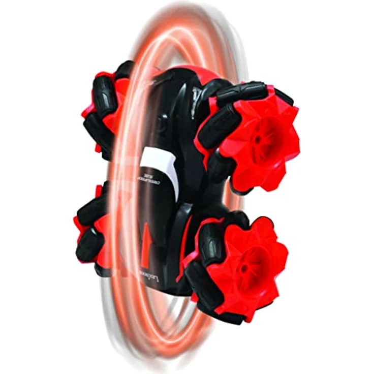 Lexibook, Crosslander® Slide, ferngesteuertes Auto, bis zu 12km/h, Allradantrieb, wendbar, verrückte 360° Stunts, Lichteffekte, wiederaufladbar, RC58 – Bild 3