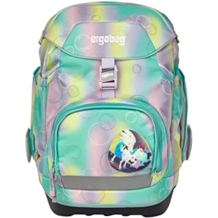 ergobag pack Set, ergonomischer Schulrucksack 6-teilig, flexibel für 1. Klasse, wasserdicht und reflektierend, inkl. Heftebox und gefülltem Federmäppchen – Bild 2