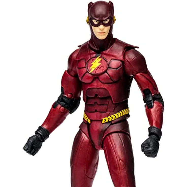 BANDAI McFarlane Actionfigur DC Film The Flash, Batman-Anzug, 18 cm mit 22 Artikulationspunkten und Zubehör, Mehrfarbig, TM15516 – Bild 3