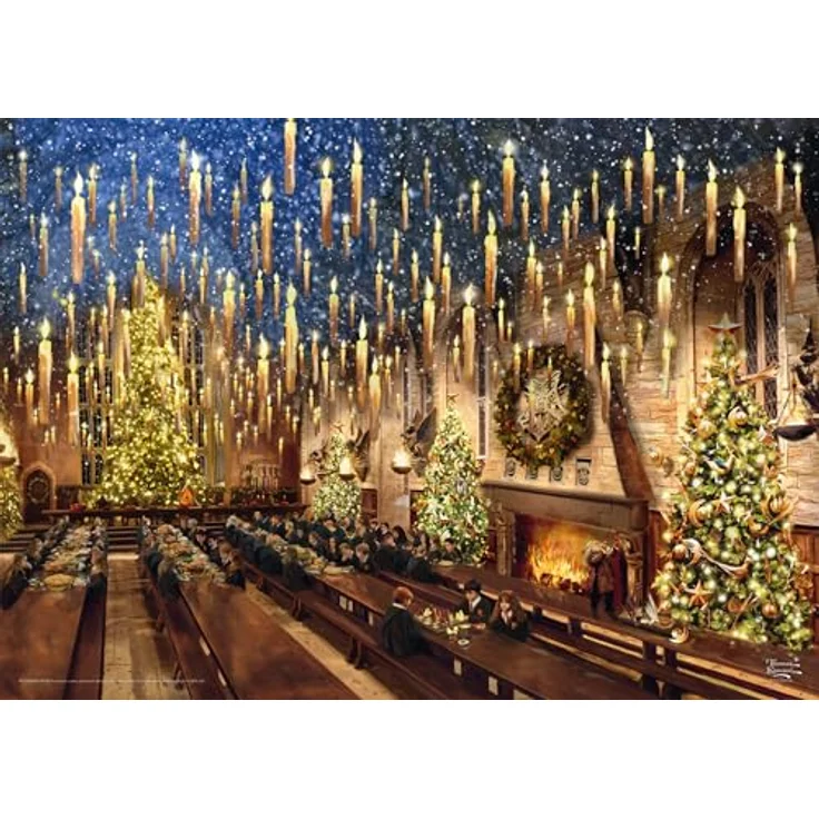 Schmidt Spiele 58578 Thomas Kinkade, Wizarding World, Harry Potter, Hall, 1000 Teile Puzzle, Mehrfarbig – Bild 3