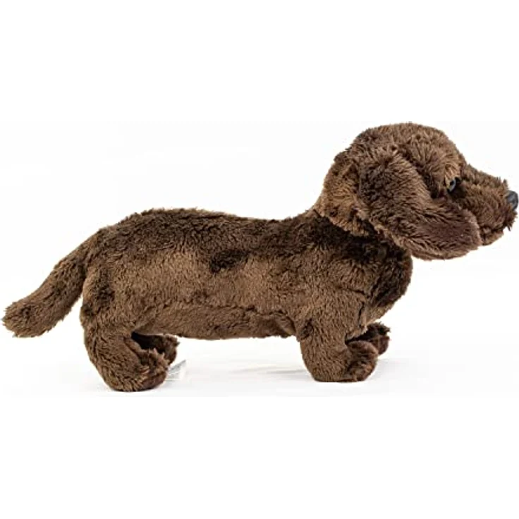 Teddys Rothenburg Kuscheltier Dackel Dunkelbraun 19 cm Plüschdackel Plüschtier mit kuschelweichem Plüsch – Bild 2