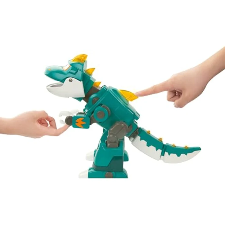 Super Wings EU760437 - Light and Spray Tino, 23 cm Dino-Figur mit Licht- und Soundeffekten, Spray-Funktion, für Kinder ab 3 Jahren – Bild 3
