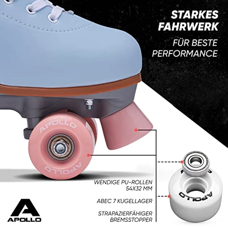 Apollo Disco Roller, Classic Roller | Rollschuhe verstellbar von 31 bis 42, Damen, in schicken Designs – Bild 5