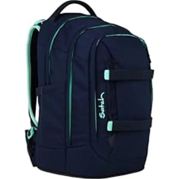 Satch Pack Ergonomischer Schulrucksack 30L Stauraum, Ocean Mint - Blau, für ab 5. Klasse mit Organisationsfächern – Bild 3
