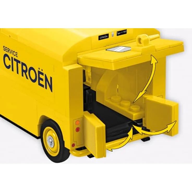 COBI Citroën Type H Service, Modellfahrzeug aus Bausteinen, 13 cm x 6 cm x 6.5 cm, made in EU – Bild 5