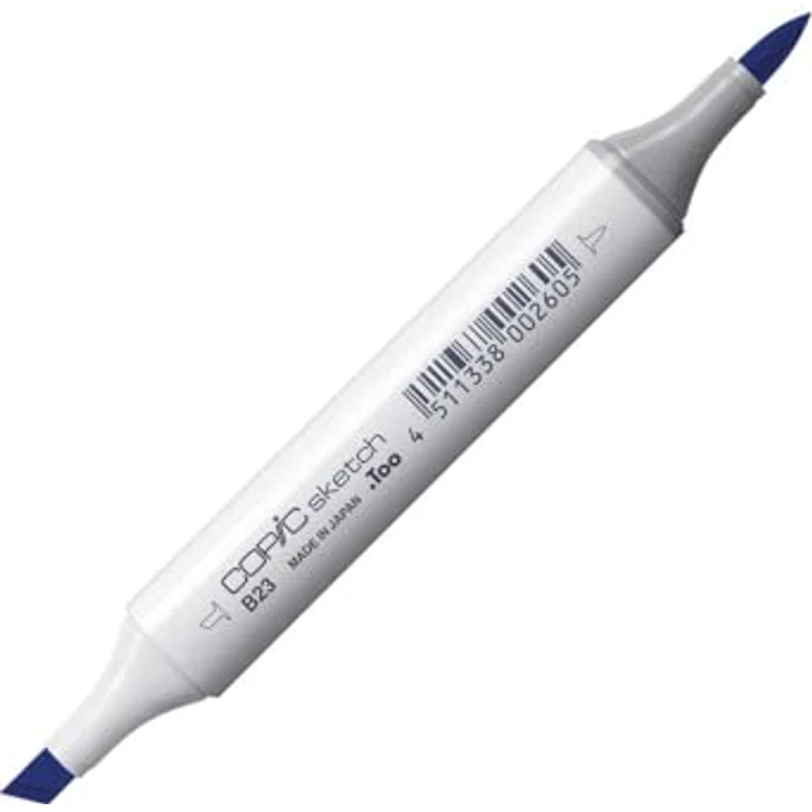 Copic COPIC Sketch Marker Typ B - 23, Phthalo Blue, professioneller Pinselmarker mit Super-Brush- und Medium-Broad-Spitze, schnelltrocknend und wischfest – Bild 2