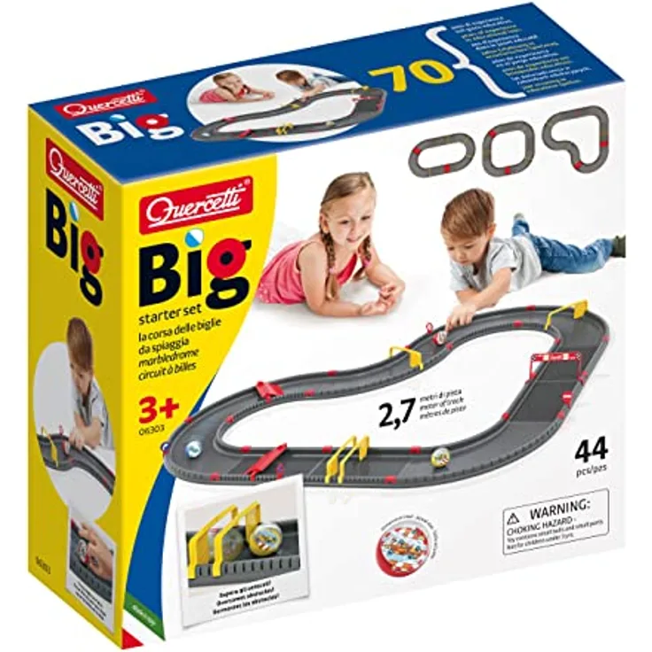 Quercetti - BiG Marbledrome Basic Set - Kugelbahn