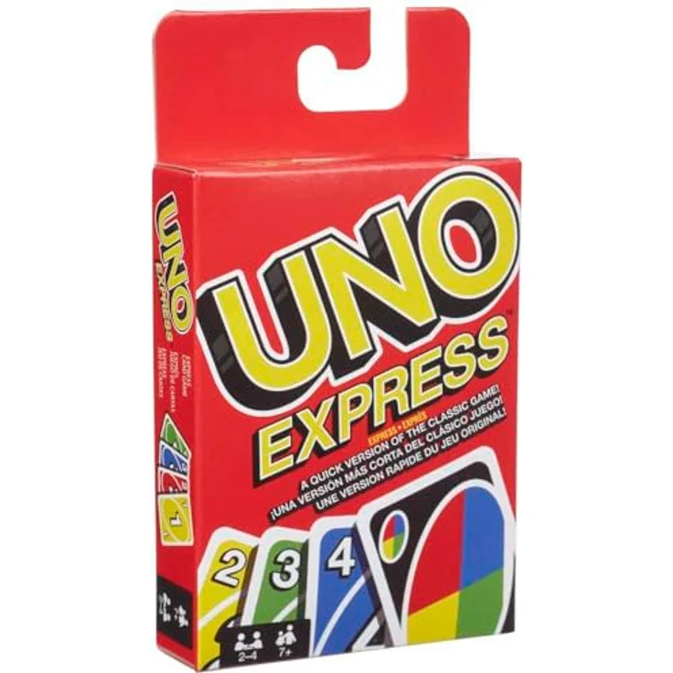 UNO Express, Brettspiel für 2-4 Spieler, schneller Spielablauf, 56 Karten – Bild 4