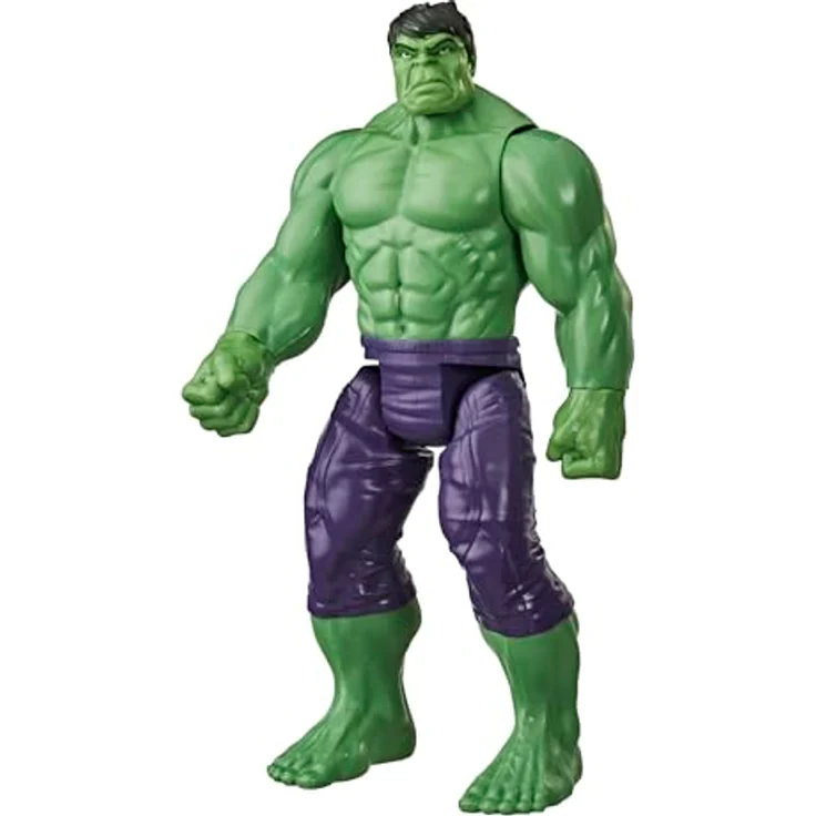 Marvel Avengers Titan Hero Serie Blast Gear Deluxe Hulk Action-Figur, 30 cm groß, kompatibel mit Blast Gear Blastern, grün, für Kinder ab 4 Jahren – Bild 1