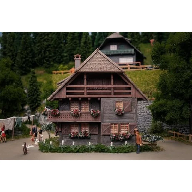 FALLER 130012 Jubiläumsmodell Uhrenmacherhaus mit Figur, Spurweite H0, Modelleisenbahn-Zubehör – Bild 4