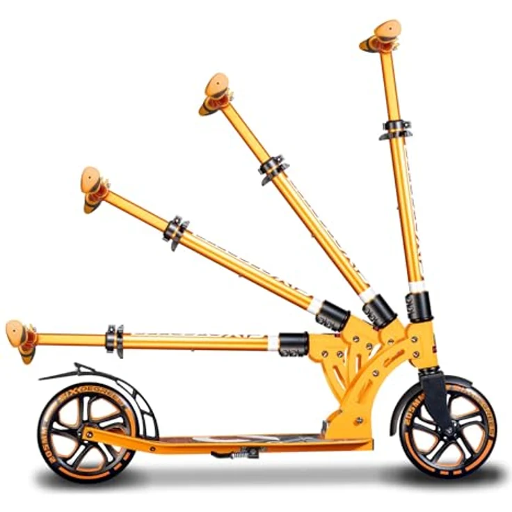 Authentic Sports Alu Scooter 205mm orange Six Degrees - Hochwertiger Aluminium Scooter mit praktischem Klappmechanismus – Bild 9