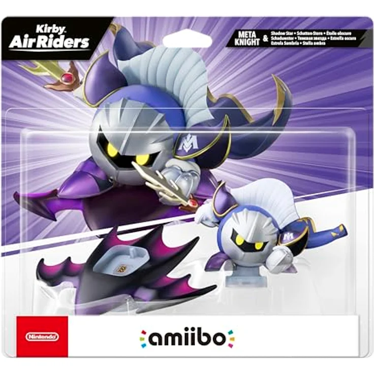 Nintendo amiibo Meta Knight & Schatten-Stern - Kirby Air Riders-Spielfigur mit kombinierbarem Reiter und Air-Ride-Maschine – Bild 1