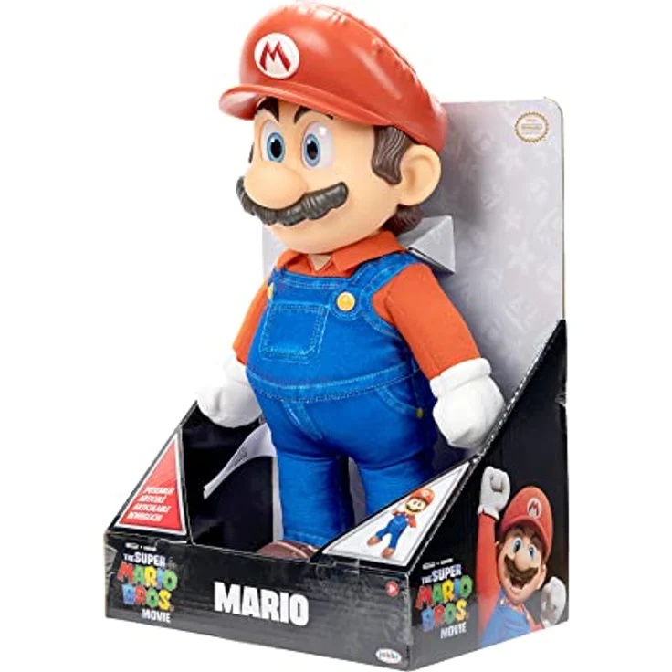 Jakks Super Mario Movie Premium Posable Plush 35. 5cm Mario – Bild 5
