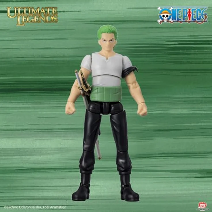 BANDAI Ultimate Legends One Piece Actionfigur, 12 cm Gelenkige Lorenor Zorro Figur mit Zubehör - Offizielle One Piece Lizenz, geeignet für Kinder ab 4 Jahren - VE91032 – Bild 4