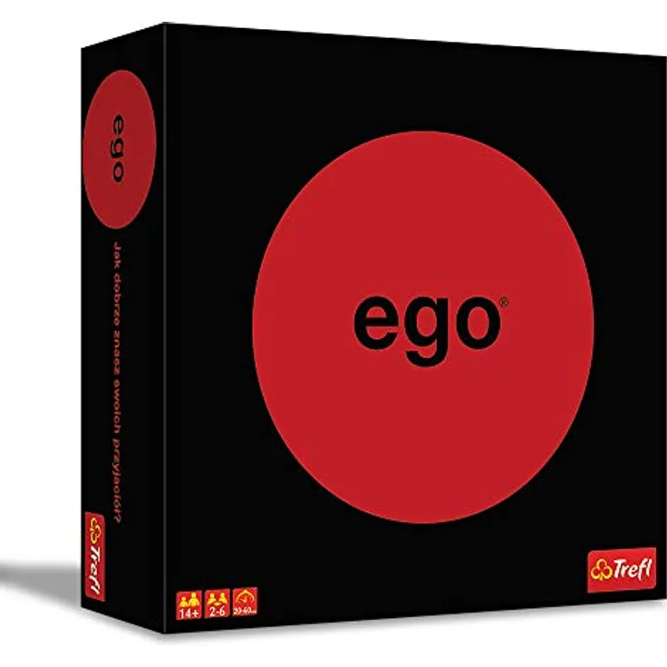 Trefl S. CENA 1298 "HRA - EGO" Brettspiel mit über 400 Fragen, ideales Spiel zur Freundesinteraktion